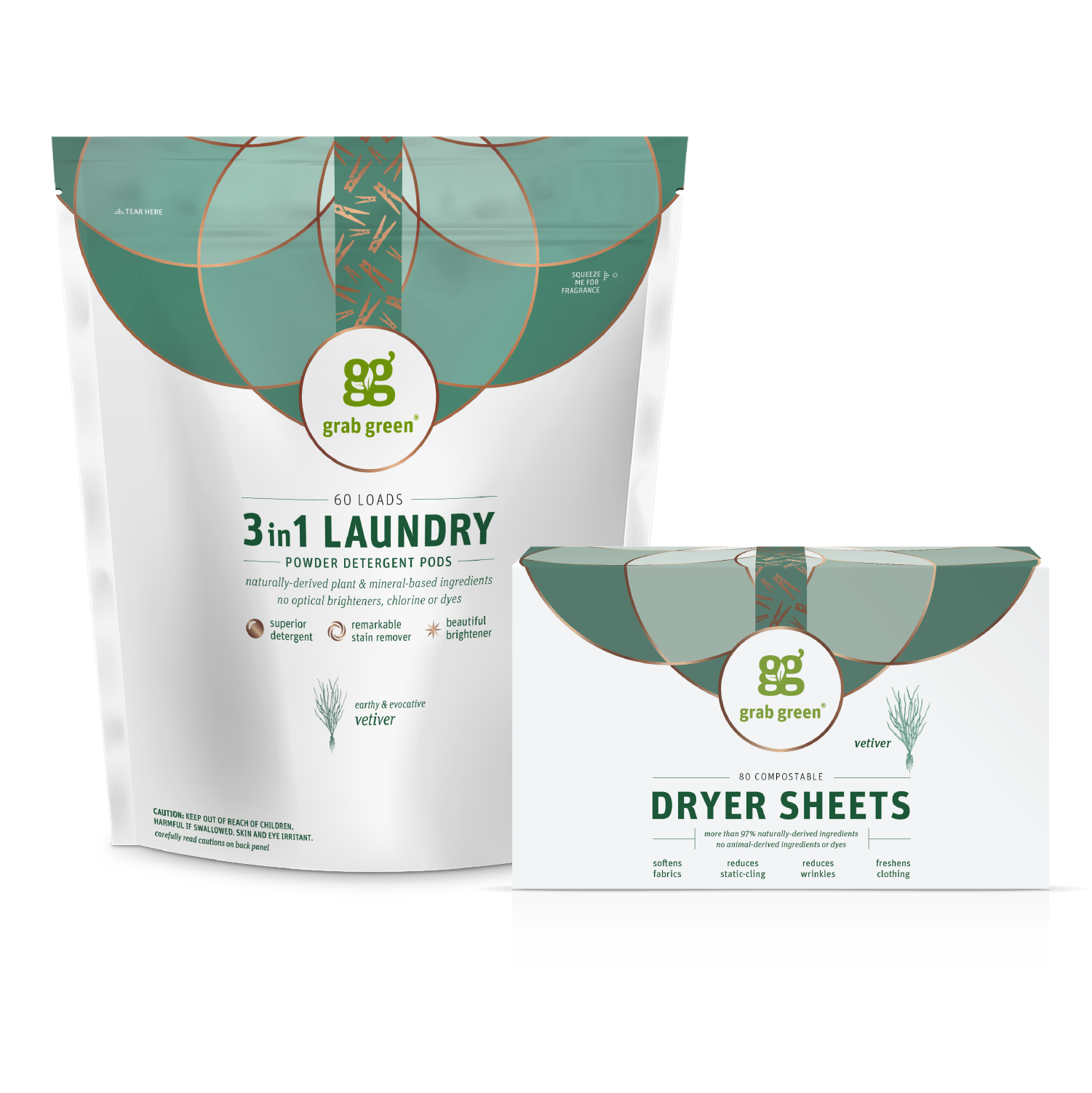 Eco-Friendly Classic Laundry Detergent Pods + Dryer Sheets