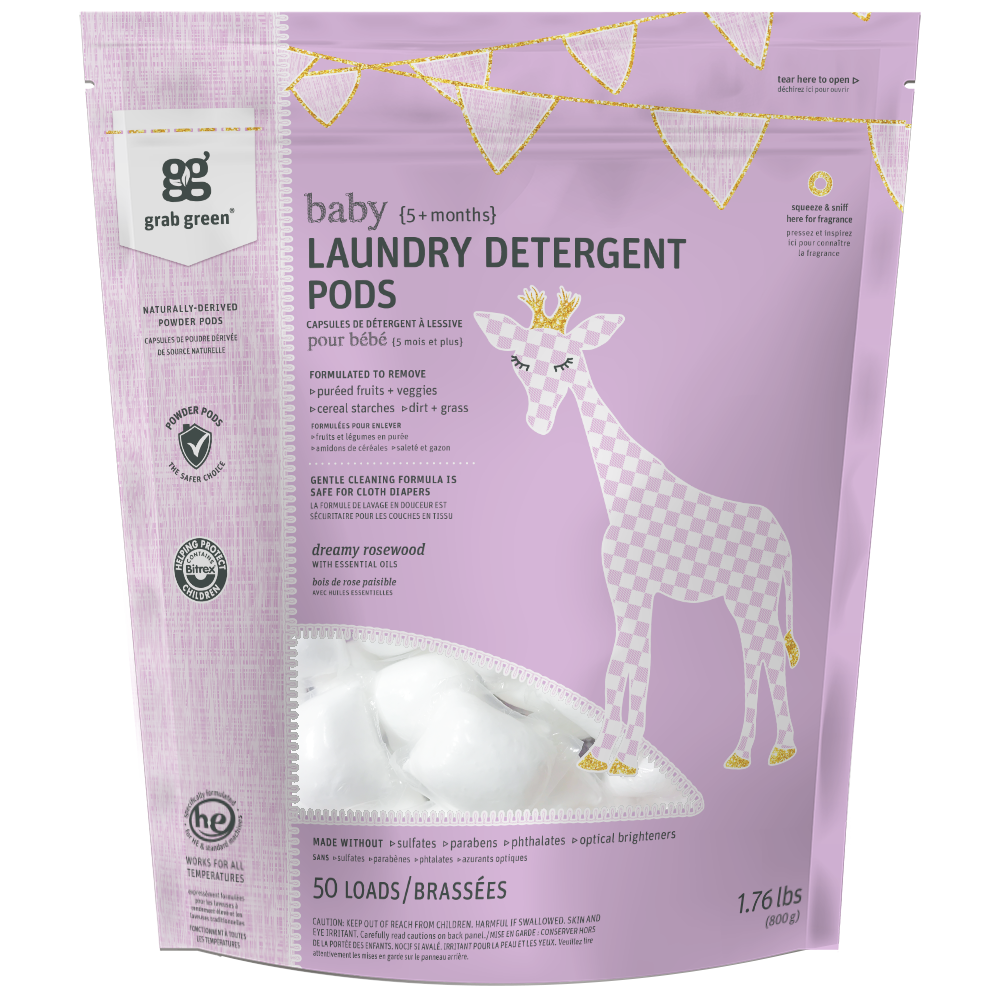 Baby Laundry Detergent Pods {5+ months}—Dreamy Rosewood