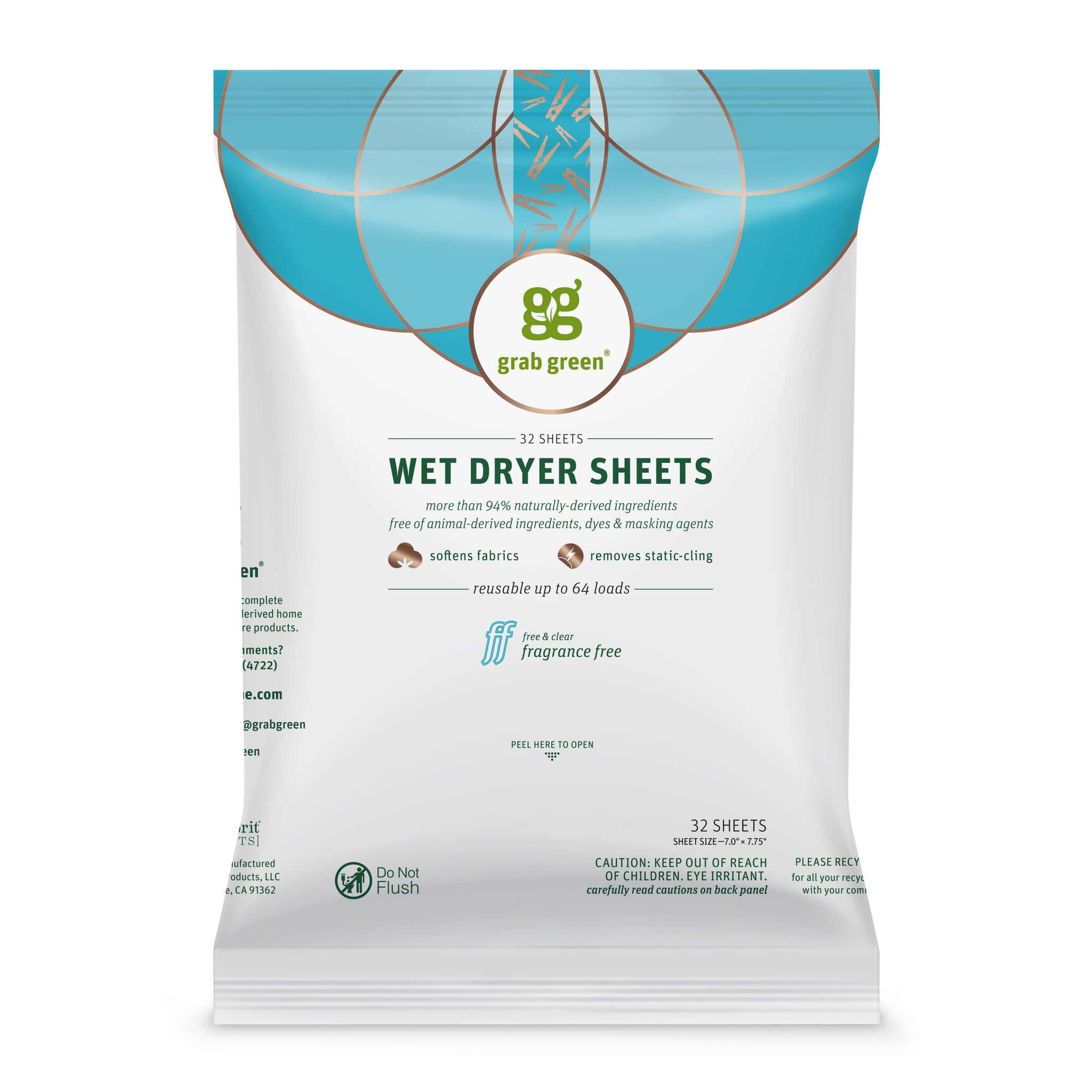 Unscented Dryer Sheets - All Natural, Eco-Friendly